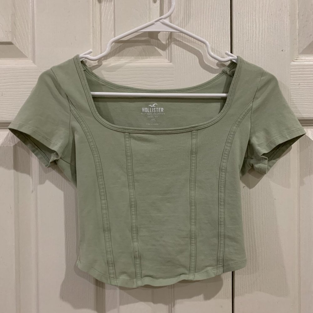 Hollister Fabric Square Neck Baby Tee